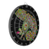 Chameleon Psychedelic Fantasy Dartbord (Voorkant Links)