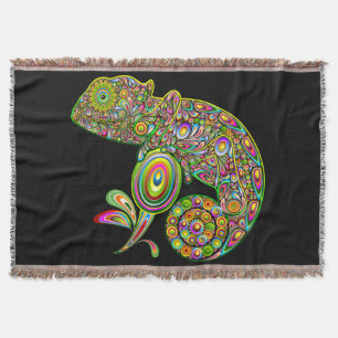 Chameleon Psychedelic Fantasy Deken