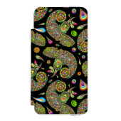 Chameleon Psychedelic Fantasy Incipio iPhone Portemonnee Hoesje (Voorkant Agenda)