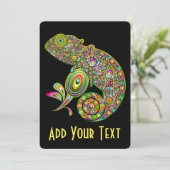 Chameleon Psychedelic Fantasy Kaart (Staand voorkant)