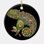 Chameleon Psychedelic Fantasy Keramisch Ornament (Achterkant)