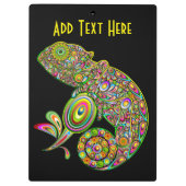 Chameleon Psychedelic Fantasy Klembord (Achterkant)