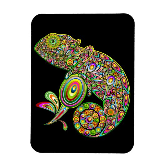 Chameleon Psychedelic Fantasy Magneet (Verticaal)