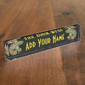 Chameleon Psychedelic Fantasy Naambordje (Zijkant)