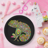Chameleon Psychedelic Fantasy Papieren Bordje (Feest)