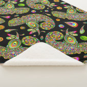 Chameleon Psychedelic Fantasy Sherpa Deken (3/4)