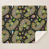 Chameleon Psychedelic Fantasy Sherpa Deken (Voorkant (horizontaal))