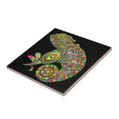 Chameleon Psychedelic Fantasy Tegeltje (Zijkant)
