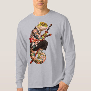 Chameleon Samurai - Getatoeëerde krijger met Katan T-shirt