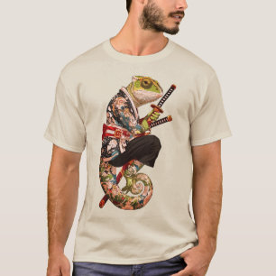 Chameleon Samurai - Getatoeëerde krijger met Katan T-shirt