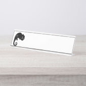 Chameleon Silhouette Bureau Naambordje (Voorkant)