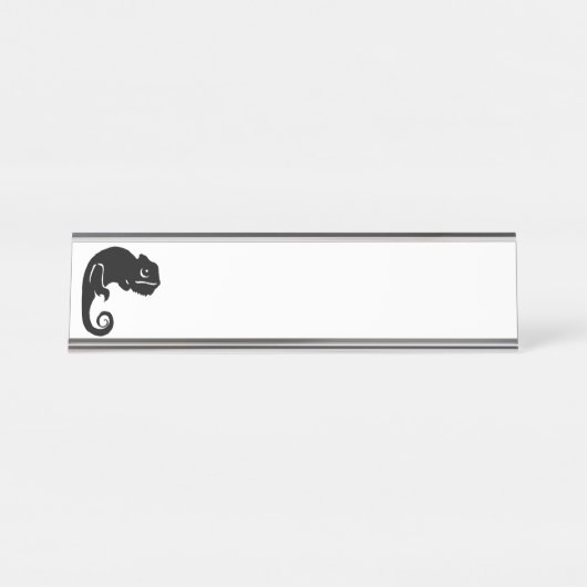 Chameleon Silhouette Bureau Naambordje (Voorkant)