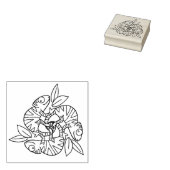 Chameleon Swirl Rubberstempel (Gestempeld)