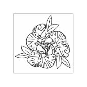 Chameleon Swirl Rubberstempel (Afrduk)