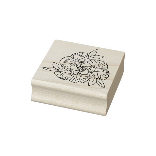 Chameleon Swirl Rubberstempel (Stempel)