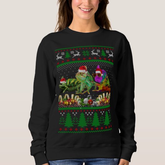 Chameleon Ugly Christmas Sweater (Voorkant)