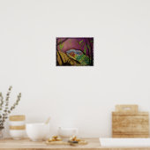 Chameleon uit de oorspronkelijke kunstwerken poster (Keuken)