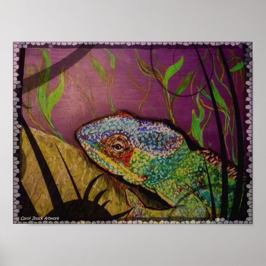 Chameleon uit de oorspronkelijke kunstwerken poster (Voorkant)