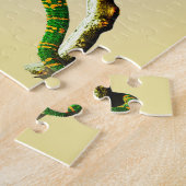 Chameleon voilé aquarelle Reptile puzzle (Côté)