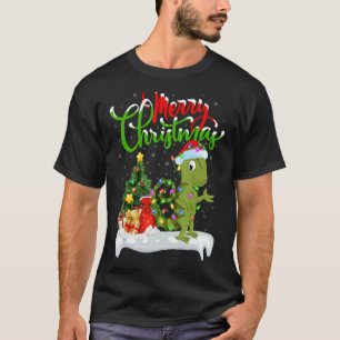 Chameleon Xmas Decorations Santa Chameleon Chris T-shirt