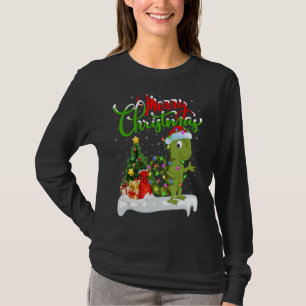 Chameleon Xmas Decorations Santa Chameleon Chris T-shirt