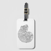 Chameleon Zendoodle Bagagelabel (Voorkant (verticaal))