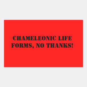 Chameleonic Life Forms sticker