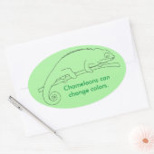 Chameleons can change colors, custom stickers (Enveloppe)