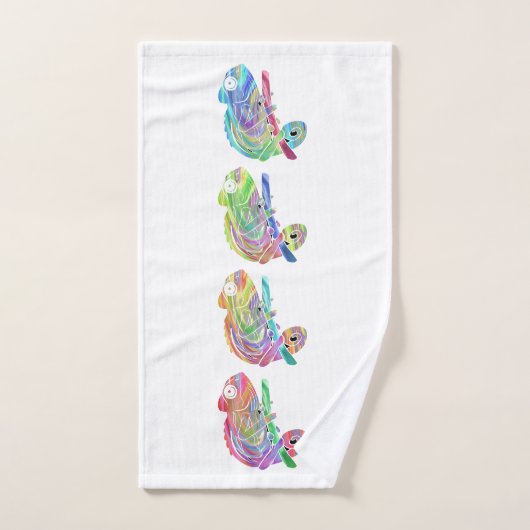 Chameleons colorés (Serviette à main)