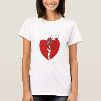 Chameleons gebroken hart/pijn t-shirt