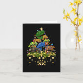 Chameleons Kerstboom - Lichtenvakantiedagen Chamel Kaart (Gele Bloem)