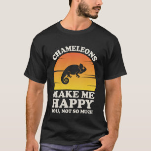 Chameleons maken me Happy Chameleon Clothes Chamel T-shirt