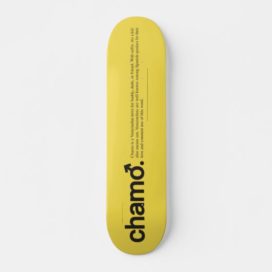 Chamo Skateboard (Voorkant)
