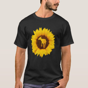 Chamois for Women Mannen Goat Antelope Sunflower T-shirt