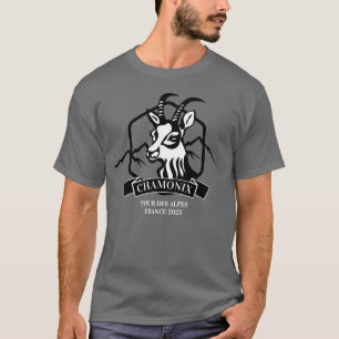 Chamois in Chamonix Custom Franse Alpine T-shirt