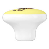 Chamois polish cartoon keramische knop (Zijkant)