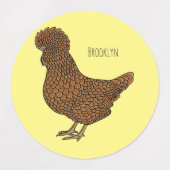 Chamois polish cartoon labels (Design 1)