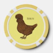 Chamois polish cartoon poker chips (Achterkant)