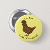 Chamois polish cartoon ronde button 5,7 cm (Voorkant /achterkant)