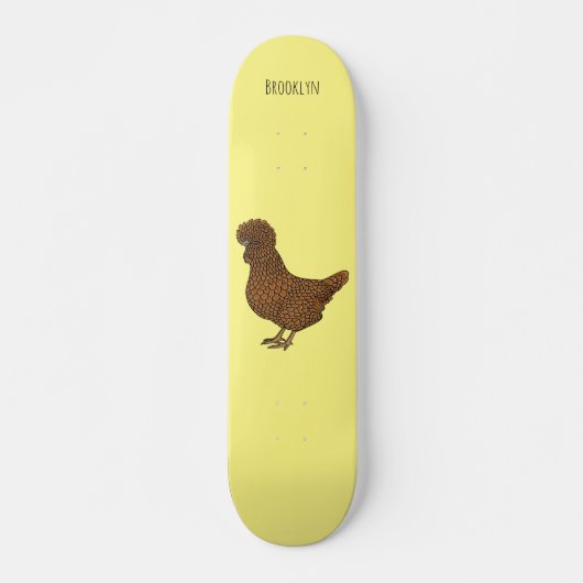 Chamois polish cartoon skateboard (Voorkant)