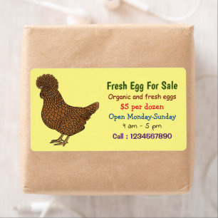 Chamois polish Chicken verse egg sign voor verkoop Etiket