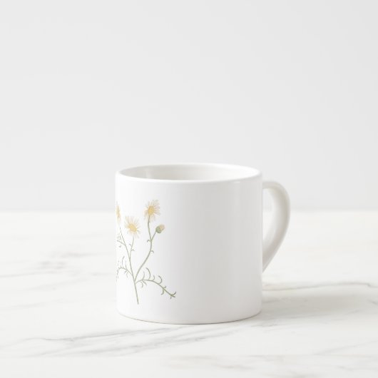 Chamomile Botanical Illustration Coffee Mug (Devant droit)