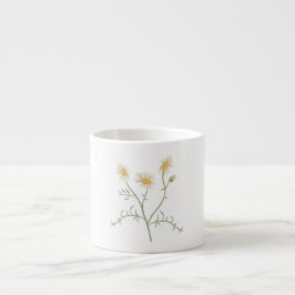 Chamomile Botanical Illustration Coffee Mug Espresso Kop