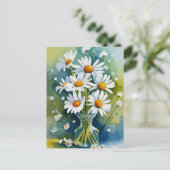 Chamomile Feestdagenkaart (Staand voorkant)