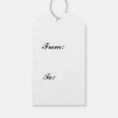 Chamomile Flower Botanical Rustitern Pattern Cadeaulabel (Achterkant)