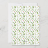 Chamomile Flower Botanical Rustitern Pattern Feestdagenkaart (Achterkant)