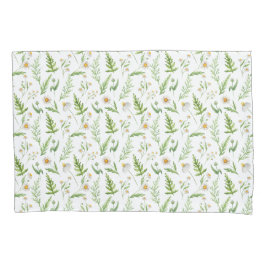 Chamomile Flower Botanical Rustitern Pattern Kussensloop