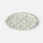 Chamomile Flower Botanical Rustitern Pattern Papieren Bordje (Gekanteld)