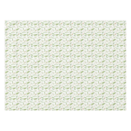Chamomile Flower Botanical Rustitern Pattern Tafelkleed (Voorkant (Horizontaal))