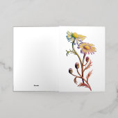 Chamomile Flower Theme Kaart (Buiten Laag)